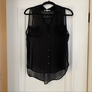 Chiffon sleeveless top